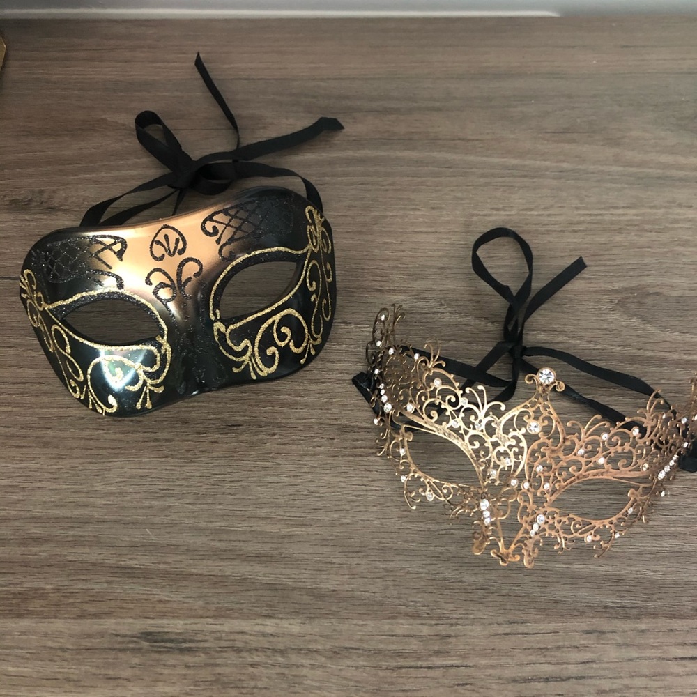 Xvevina Luxury Couples Masquerade Masks